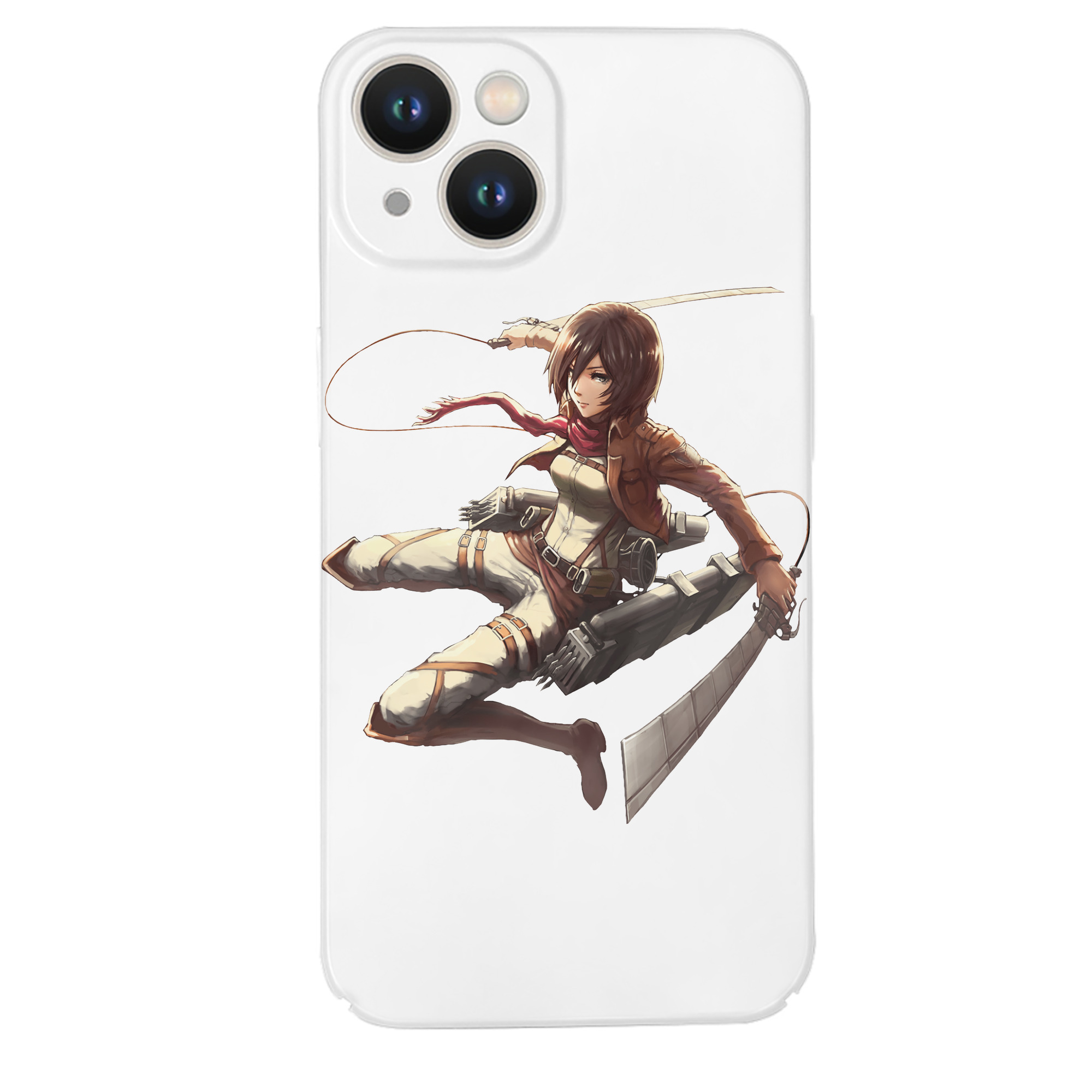 （画像用） 進撃の巨人 ミカサ·アッカーマン Attack on Titan Mikasa Ackerman 【iPhone 14シリーズ対応】ハードケース